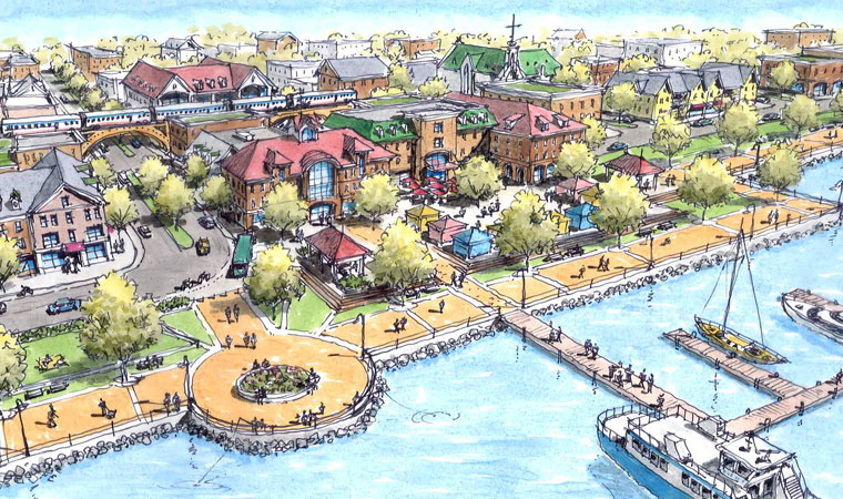 Rendering of Resilient Waterfront Development